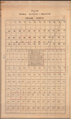 Plano de chacras del año 1890